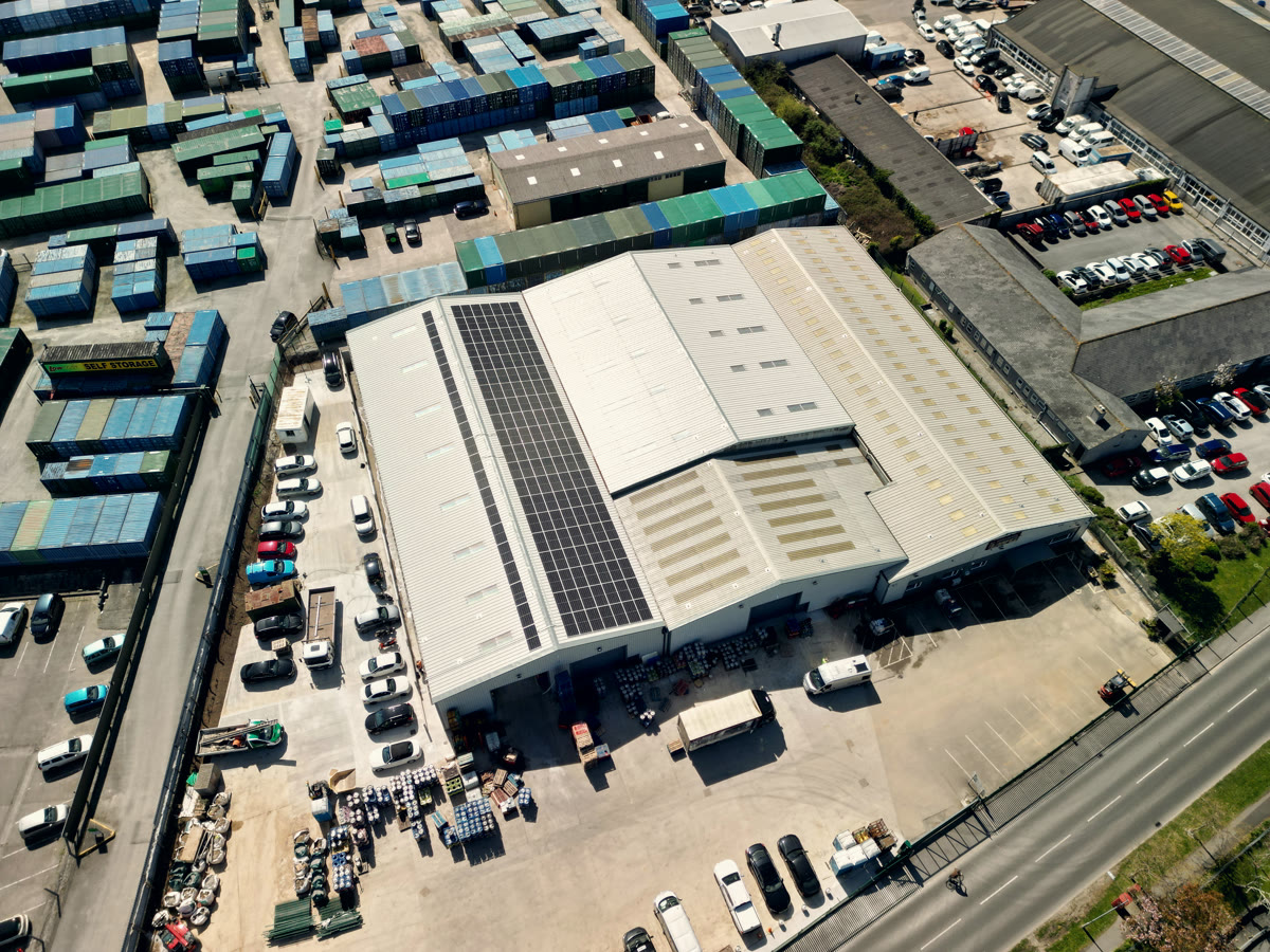 LWC Drinks — Cornwall — Distribution solar installation by Novalux