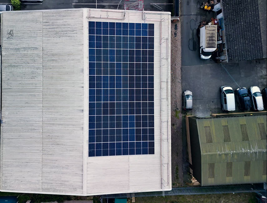 National furniture chain — Retail & distribution solar installation by Novalux