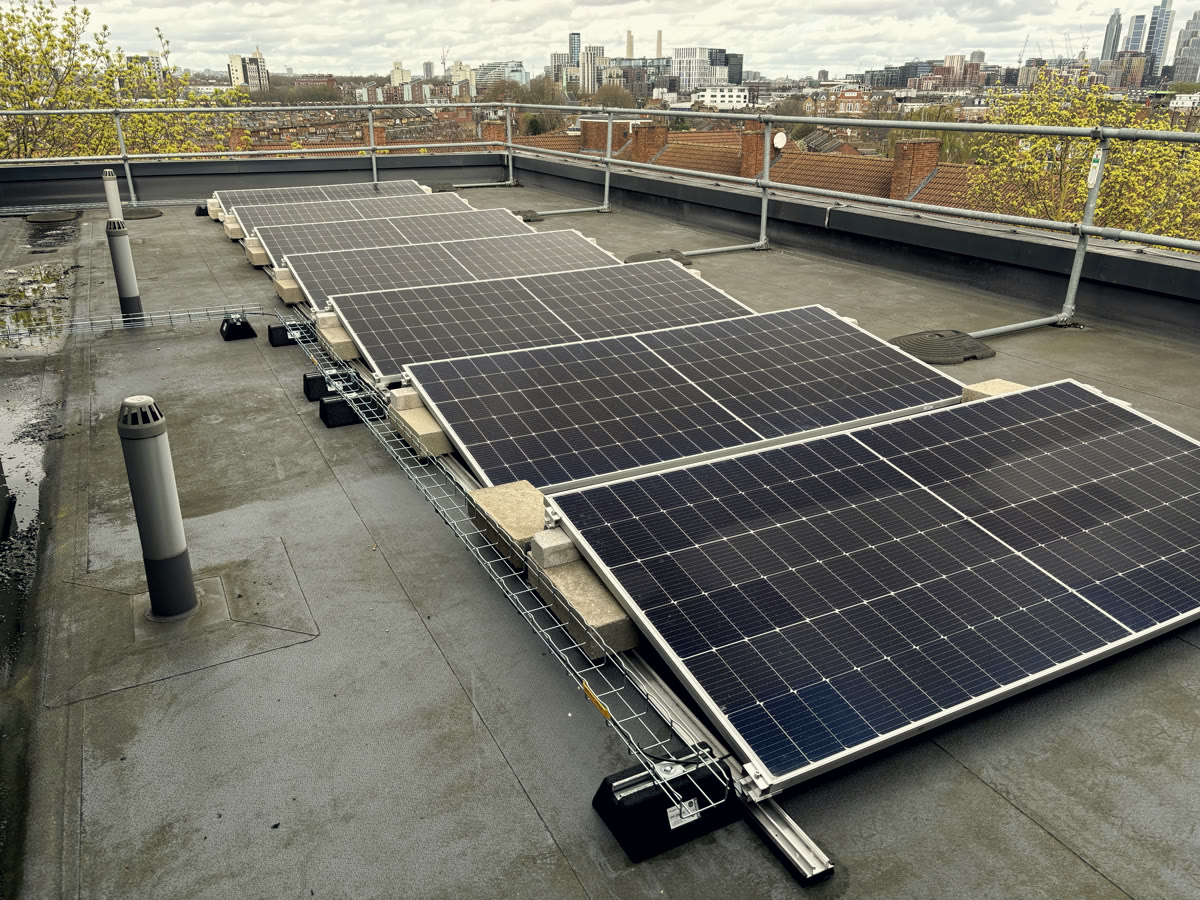 Hotel site — Clapham, London — Hotels solar installation by Novalux