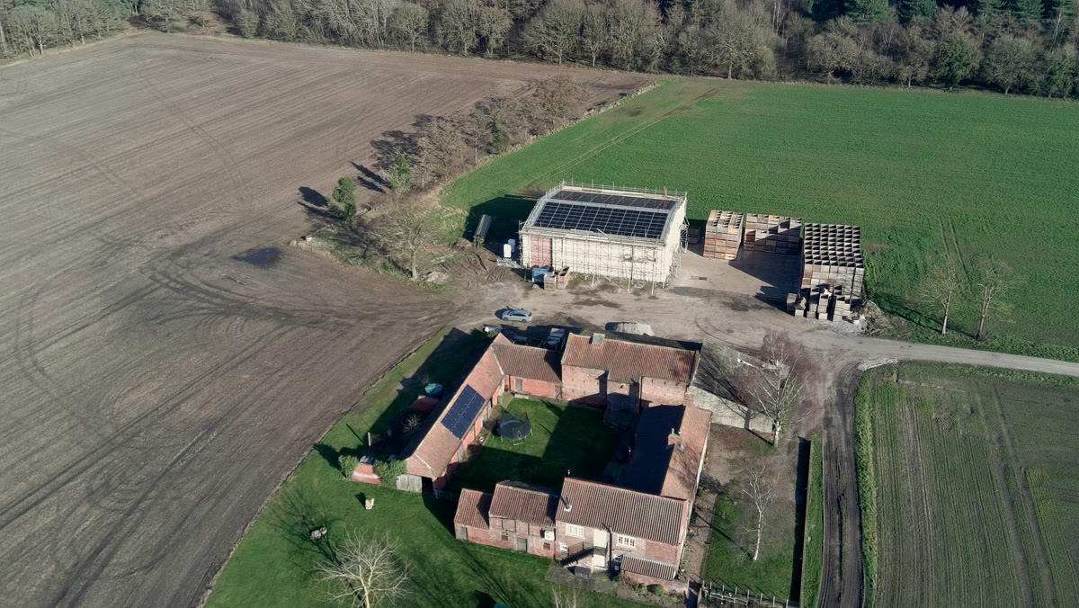 Link Hall Farm — the completed installation