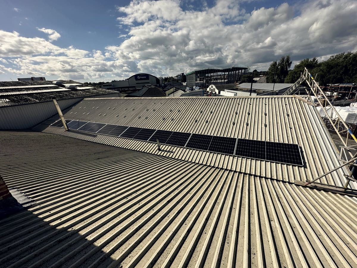 Timber merchant — Southampton — Manufacturing solar installation by Novalux